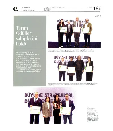 Fast Company Türkiye / Tarım Ödülleri Sahiplerini Buldu